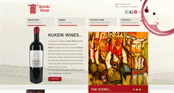 Desktop Screenshot of kukeriwines.com
